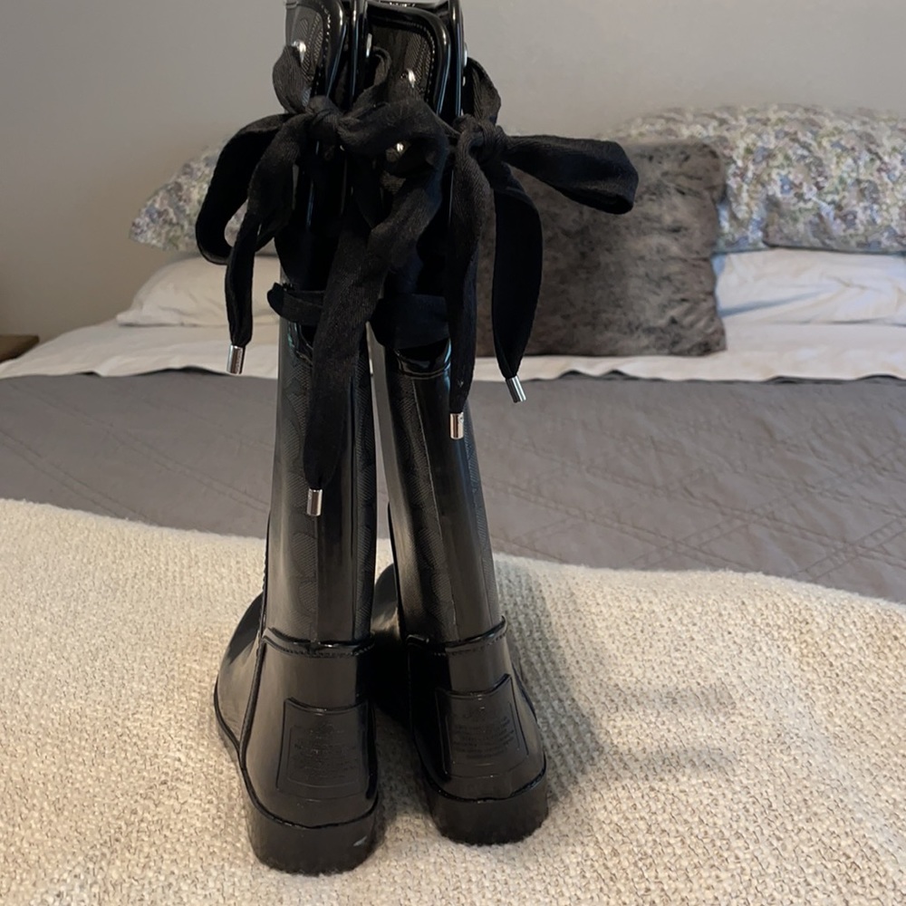 Coach tall rain boots - black - Picture 2 of 4